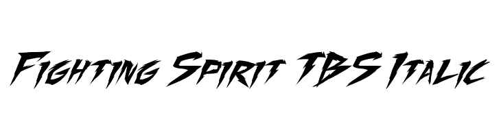 Fighting Spirit TBS Italic  لخطوط تنزيل