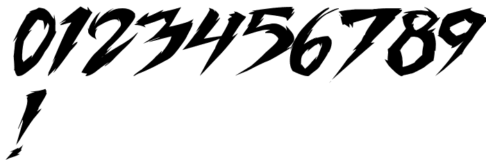 Fighting Spirit TBS Italic Font OTHER CHARS