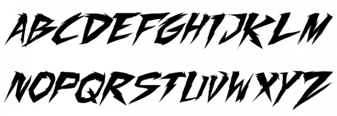 Fighting Spirit TBS Italic Fonte MAIÚSCULAS