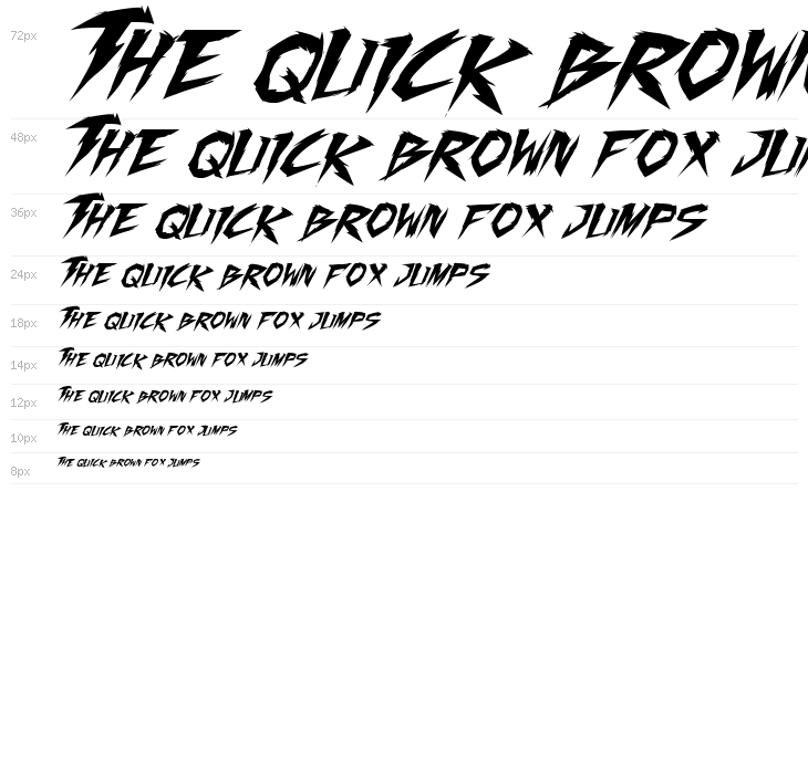 Fighting Spirit TBS Italic Waterfall