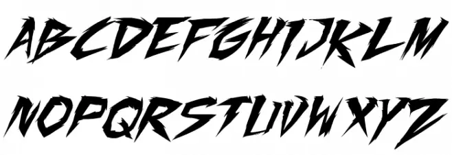 Fighting Spirit TBS Italic Fuentes MINÚSCULAS