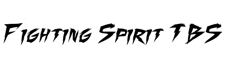 Fighting Spirit TBS  font caratteri gratis
