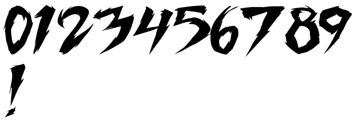 Fighting Spirit TBS Font OTHER CHARS