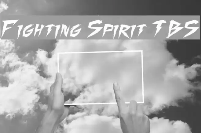 Fighting Spirit TBS Font examples