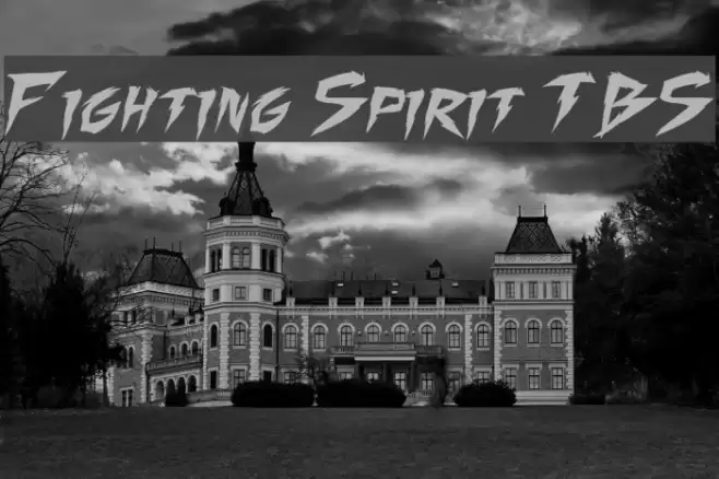 Fighting Spirit TBS Font examples