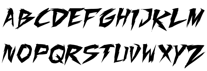 Fighting Spirit TBS Font LOWERCASE