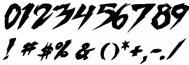 Fighting Spirit turbo Bold Italic Font OTHER CHARS