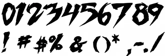 Fighting Spirit turbo Bold Italic Font OTHER CHARS