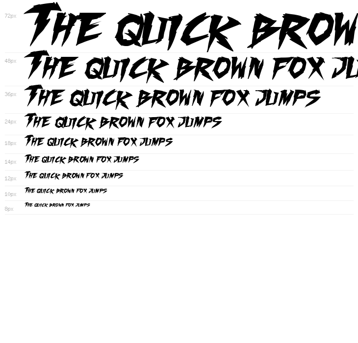 Fighting Spirit turbo Bold Italic Waterfall