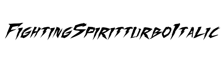 Fighting Spirit turbo Italic  لخطوط تنزيل