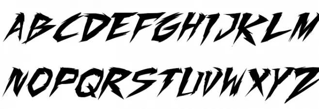 Fighting Spirit turbo Italic Fonte MAIÚSCULAS