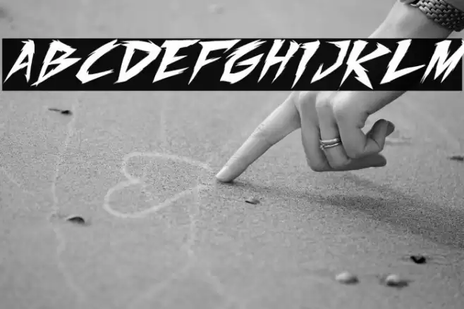 Fighting Spirit turbo Italic Caratteri examples