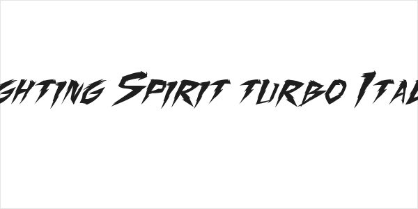Fighting Spirit turbo Italic Logo