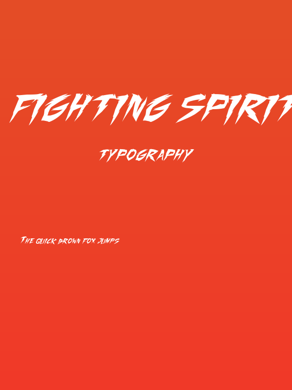 Fighting Spirit turbo Italic Poster