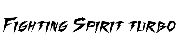 Fighting Spirit turbo  フリーフォントのダウンロード