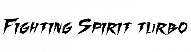 Fighting Spirit turbo  baixar fontes gratis