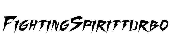 Fighting Spirit turbo  Descarca Fonturi Gratis