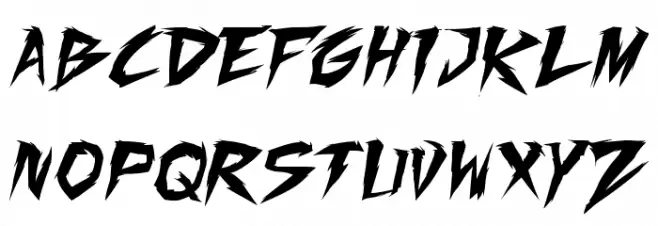 Fighting Spirit turbo 字体 大写