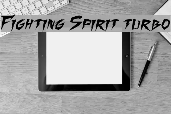 Fighting Spirit turbo Font examples