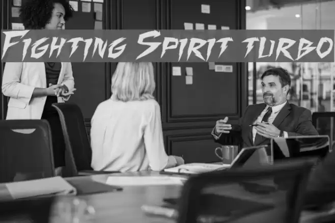 Fighting Spirit turbo Font examples