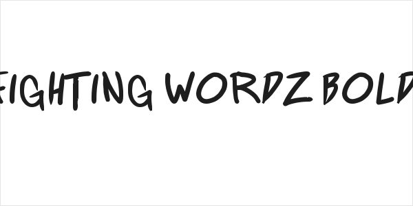 Fighting wordz Bold Logo