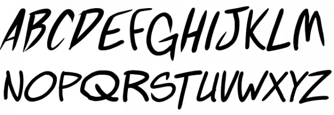 Fighting wordz Italic फ़ॉन्ट लोअरकेस