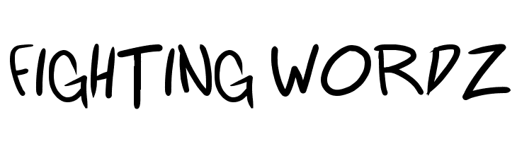 Fighting wordz Font