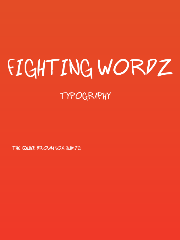 Fighting wordz Poster