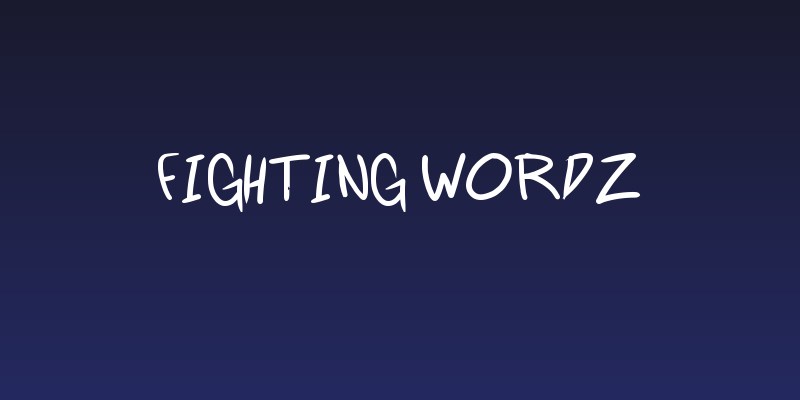 Fighting wordz Social Header