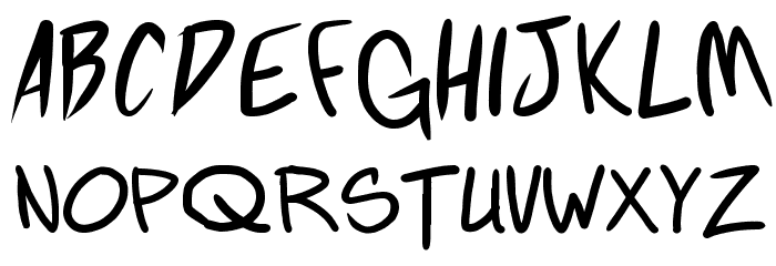 Fighting wordz Font LOWERCASE