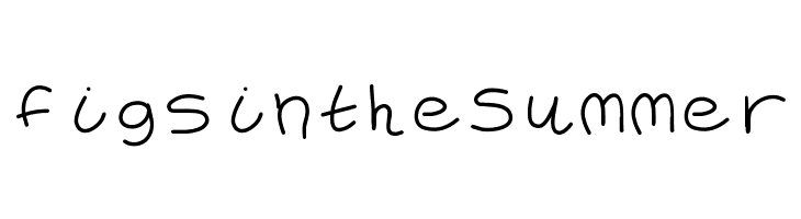 FigsintheSummer  Frei Schriftart Herunterladen