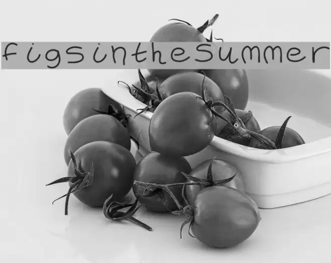 FigsintheSummer Font examples