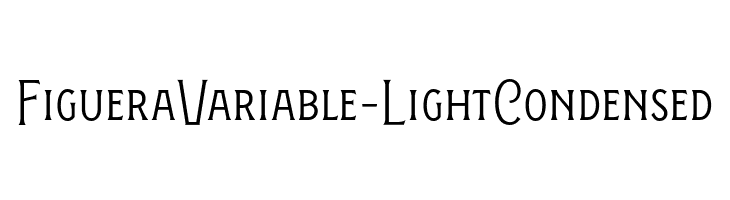 FigueraVariable-LightCondensed  Fuentes Gratis Descargar