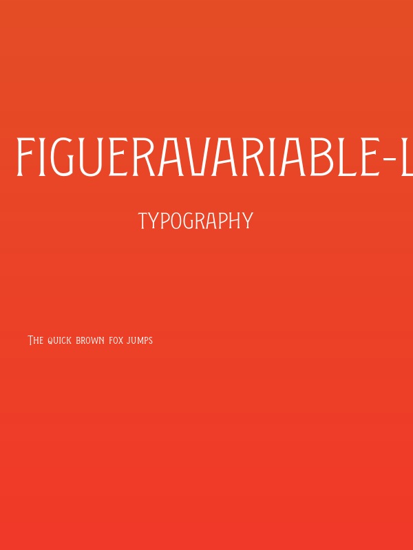 FigueraVariable-LightCondensed Poster