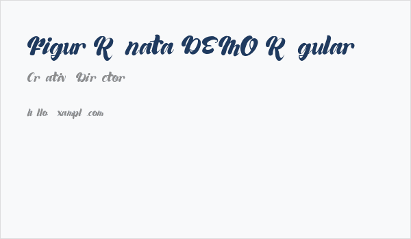 Figur Renata DEMO Regular Business Card