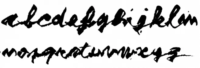 Figure writing Fuentes MINÚSCULAS