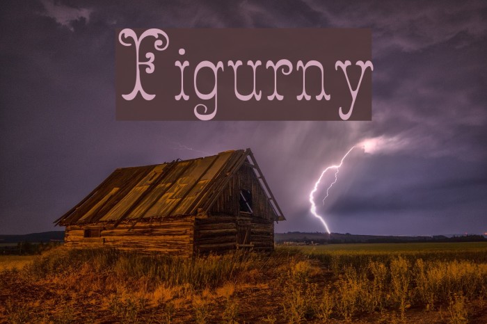 Figurny Font examples