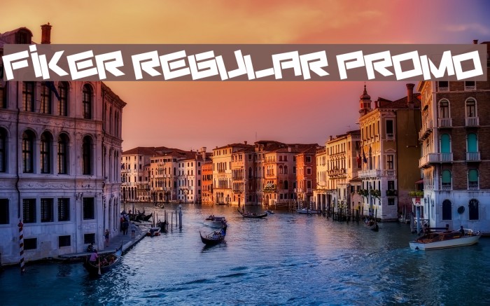 Fiker regular promo フォント examples