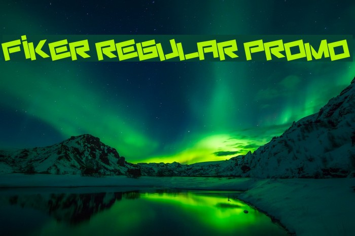 Fiker regular promo フォント examples