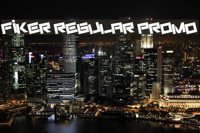 Fiker regular promo フォント examples