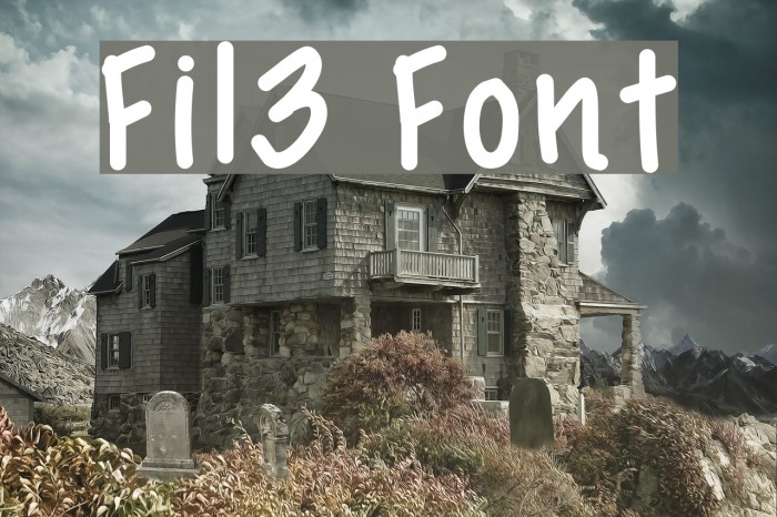 Fil3 Font examples