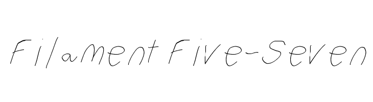 Filament Five-Seven Font