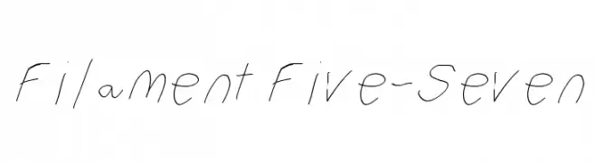 Filament Five-Seven  Fuentes Gratis Descargar
