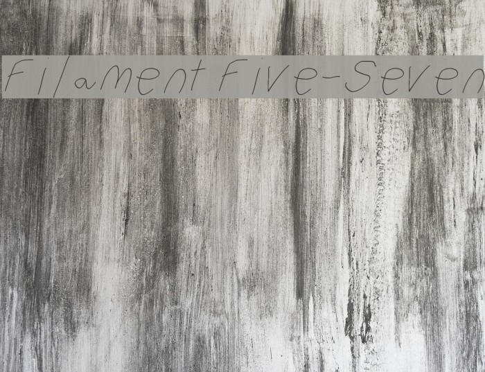 Filament Five-Seven Font examples