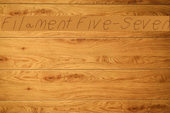 Filament Five-Seven Font examples