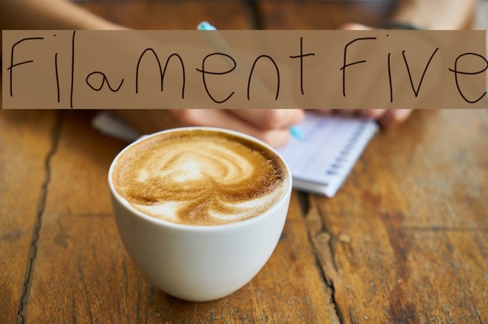 Filament Five Font examples