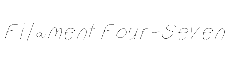 Filament Four-Seven Font