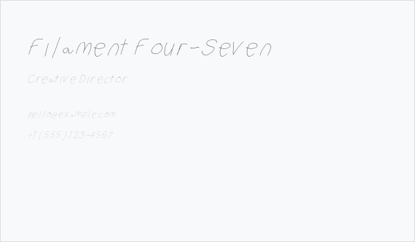 Filament Four-Seven Business Card