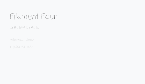 Filament Four Business Card
