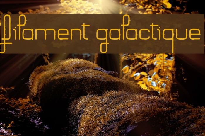 Filament Galactique Font examples
